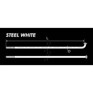 Спицы Mach1 Steel White белый 100шт