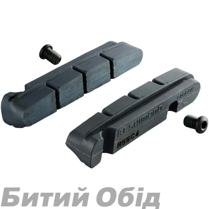 Гальмівні гумки Shimano Dura-Ace R55C4 касетн. фіксація, для карбон обода (комплект 2 пари)