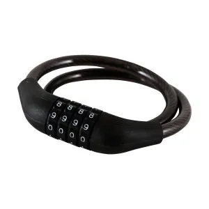 Замок LONGUS 10Х650мм, кодовый черный