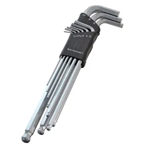 Набор шестигранников Birzman Hex Key Set 9pcs Long Arm Ball Point Набор шестигранников Birzman Hex Key Set 9pcs Long Arm Ball Point