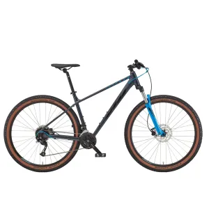 Велосипед KTM CHICAGO 291 29" сірий (чорно-блакитний), 2022
