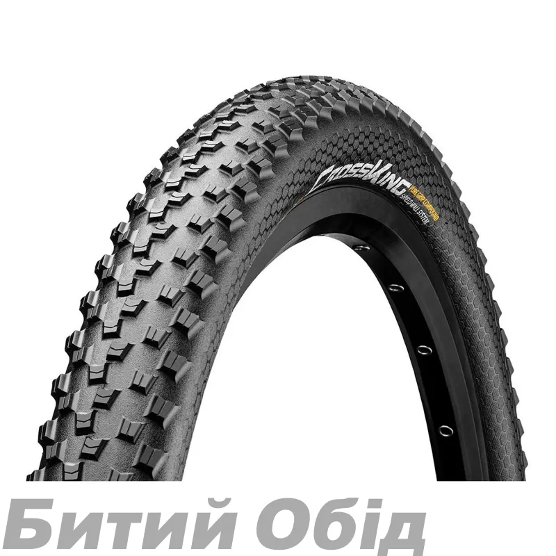 Покришка Continental Cross King  2.3, 29"x2.30, 58-622, Foldable,  PureGrip, ShieldWall System, Skin, 830гр., чорний