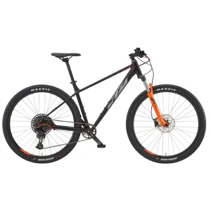 Велосипед KTM ULTRA FUN 29" чорний матовий (сіро-жовтогарячий), 2022