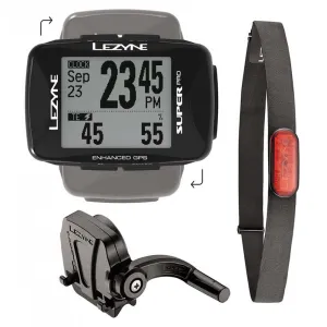 Велокомпьютер Lezyne Super PRO GPS HRSC Loaded черный