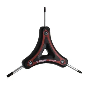 Ключ трехсторонний Unior с профилем TORX 10x15x25 Red Ключ трехсторонний Unior с профилем TORX 10x15x25 Red