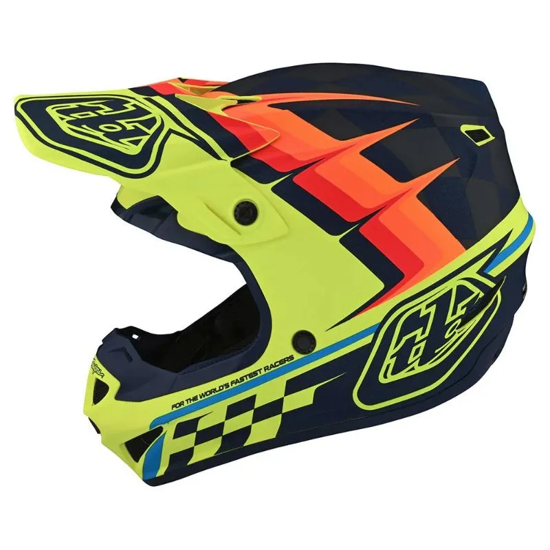 Мотошлем TLD SE4 POLYACRYLITE [WARPED YELLOW] 
