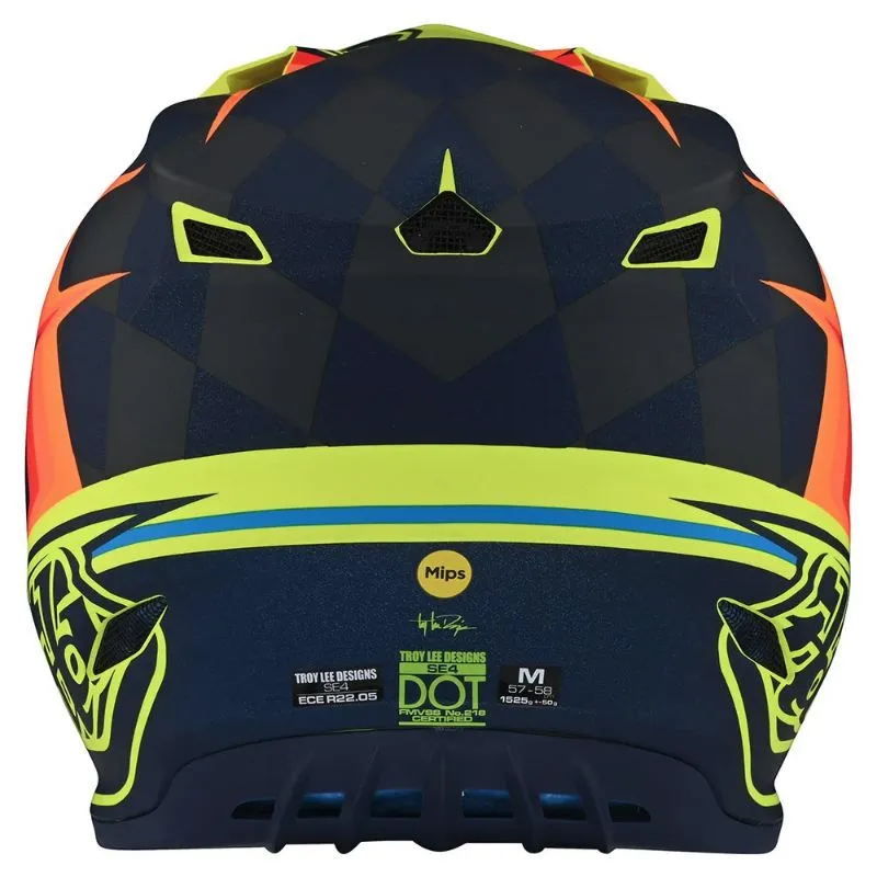 Мотошлем TLD SE4 POLYACRYLITE [WARPED YELLOW] 