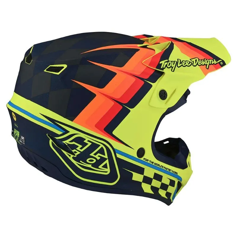 Мотошлем TLD SE4 POLYACRYLITE [WARPED YELLOW] 