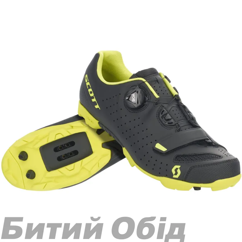 Велотуфлі SCOTT MTB COMP BOA чорний мат/жовтий 