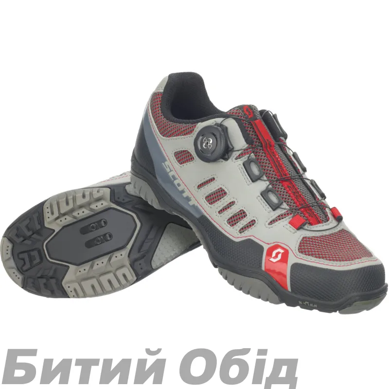 Велотуфлі SCOTT FR CRUS-R BOA LADY сіро/червоні / розмір 36.0