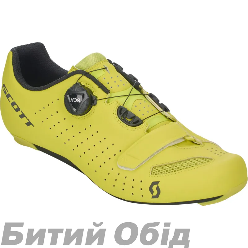 Велотуфлі SCOTT ROAD COMP BOA мат. жовтий/чорний