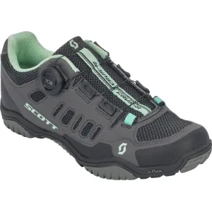 Велотуфли SCOTT FR CRUS-R BOA LADY темно-серый/мятно-зеленый 