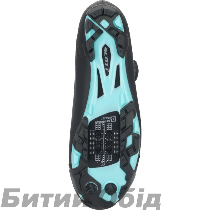Велотуфлі SCOTT MTB TEAM BOA LADY чорний/бірюзовий