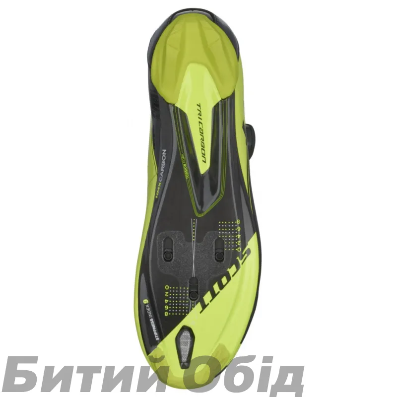 Велотуфлі SCOTT TRI Carbon чорно/жовті 