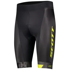 Велотрусы без лямок SCOTT RC TEAM ++ black/sulphur yellow / размер XXL