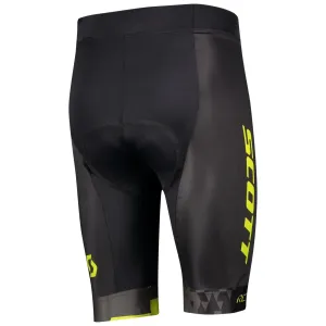 Велотрусы без лямок SCOTT RC TEAM ++ black/sulphur yellow / размер XXL