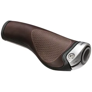 Гріпси Ergon GP1 BioLeder brown (silver clamps)
