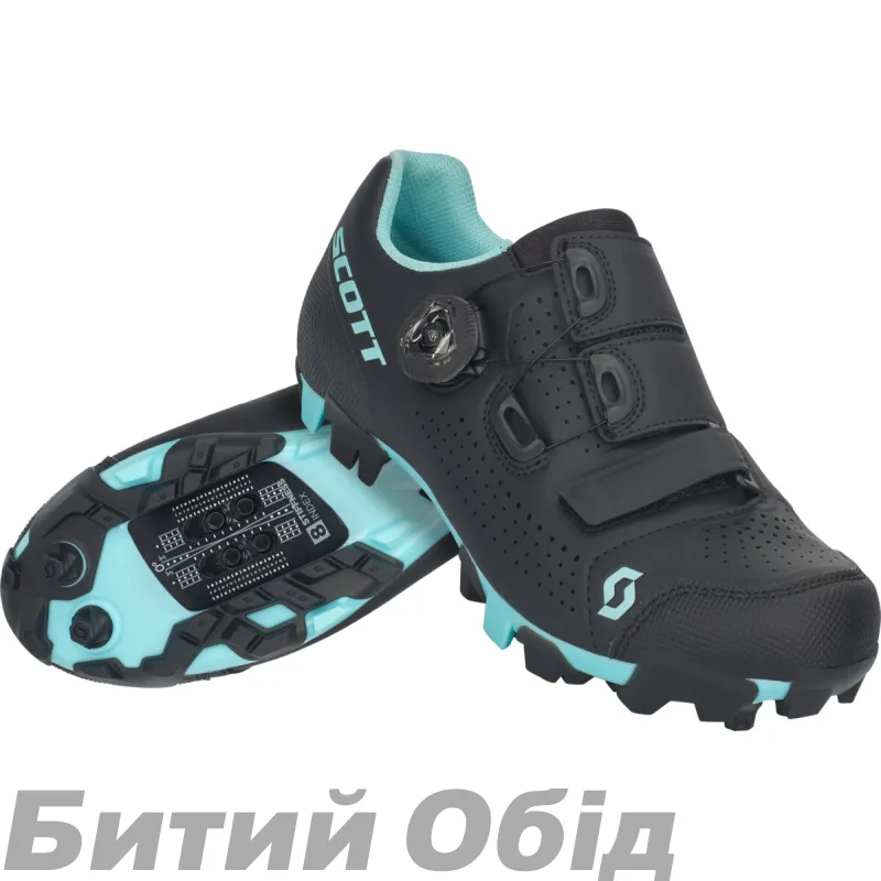 Велотуфлі SCOTT MTB TEAM BOA LADY чорний/бірюзовий