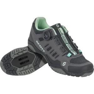 Велотуфли SCOTT FR CRUS-R BOA LADY темно-серый/мятно-зеленый 