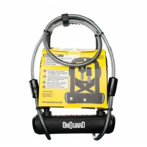 Замок U-образный Onguard Pitbull DT скоба 115x230мм толщина 14мм +кабель 120смх10мм 4 ключа +1 с подс-ой