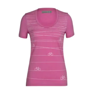 Футболка Icebreaker 150 Tech Lite II SS Scoop Tee Hill Sprint WMN Cosmic S