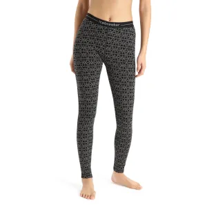 Термоштани ICEBREAKER 250 Vertex Leggings Alpine Geo WOMEN BLACK/SNOW/J 