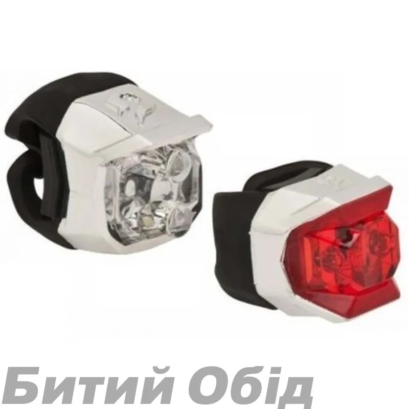 Фара пер+задн діод Blackburn Click диспл 12шт металик