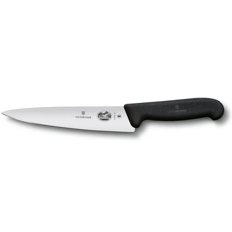 Ніж кухонний Victorinox Fibrox Carving обробний 15 см чорний (Vx52003.15)