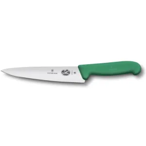 Ніж кухонний Victorinox Fibrox Carving обробний 15 см зелений (Vx52004.15)