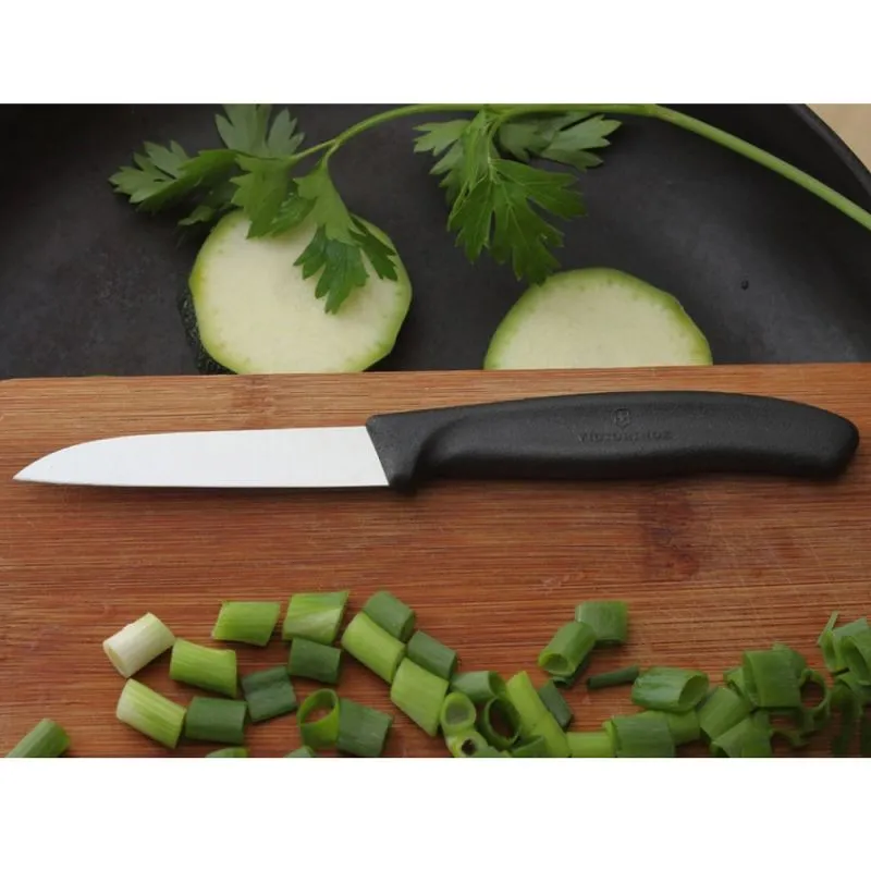 Ніж кухонний Victorinox SwissClassic Paring чорний 8 см