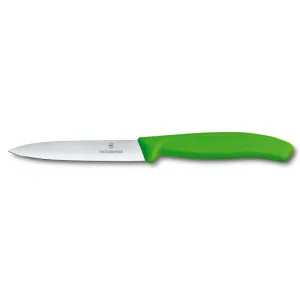 Нож кухонный Victorinox SwissClassic Paring 10 см зеленый (Vx67706.L114)