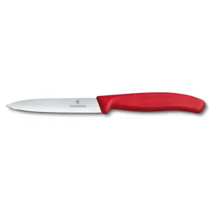 Ніж кухонний Victorinox SwissClassic Paring 10 см червоний (Vx67701)