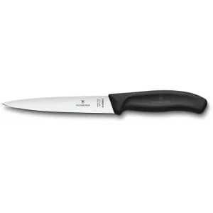 Кухонний ніж Victorinox SwissClassic Filleting Flex 16см філейний з чорн. ручкою (блістер)