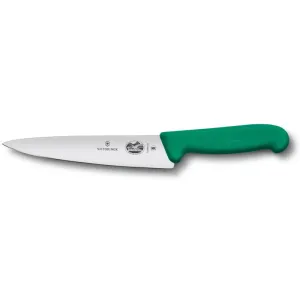 Нож кухонный Victorinox Fibrox Carving разделочный 19 см зеленый (Vx52004.19)
