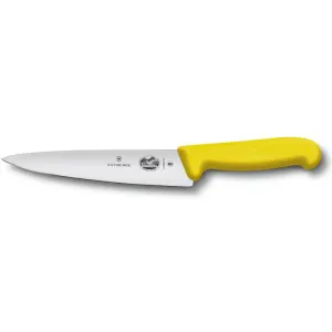 Нож кухонный Victorinox Fibrox Carving разделочный 19 см желтый (Vx52008.19)