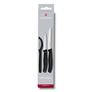 Кухонный набор Victorinox SwissClassic Paring Set 3шт с черной ручкой (Vx67113.31)