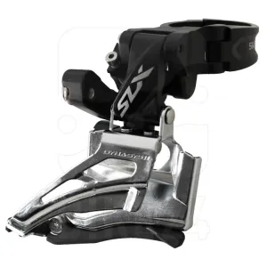 Переключатель передний SHIMANO FD-M7025 SLX 2X11, HIGH CLAMP, DOWN-SWING, DUAL-PULL, хомут 34,9мм (с адаптером 31,8 и 28,6мм)