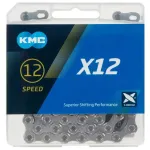 Цепь KMC X-12 SLv/BLk 126зв с замком Цепь KMC X-12 SLv/BLk 126зв с замком