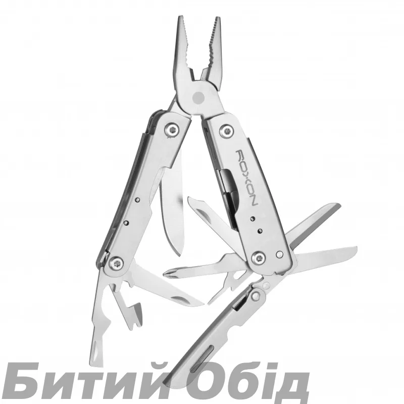 Міні мультитул Roxon M2 зі змінними бітами, сірий