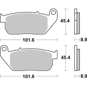 Гальмівні колодки SBS High Power Brake Pads, Carbon 807H.CT