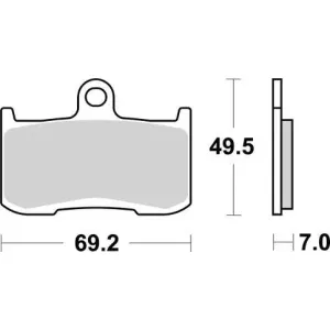 Гальмівні колодки SBS High Power Brake Pads, Carbon 782H.CT