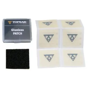 Велоаптечка Topeak Glueless Patch Kit б/клей заплаты 6шт+наждак+пласт футляр дисплей 20кпл Велоаптечка Topeak Glueless Patch Kit б/клей заплаты 6шт+наждак+пласт футляр дисплей 20кпл