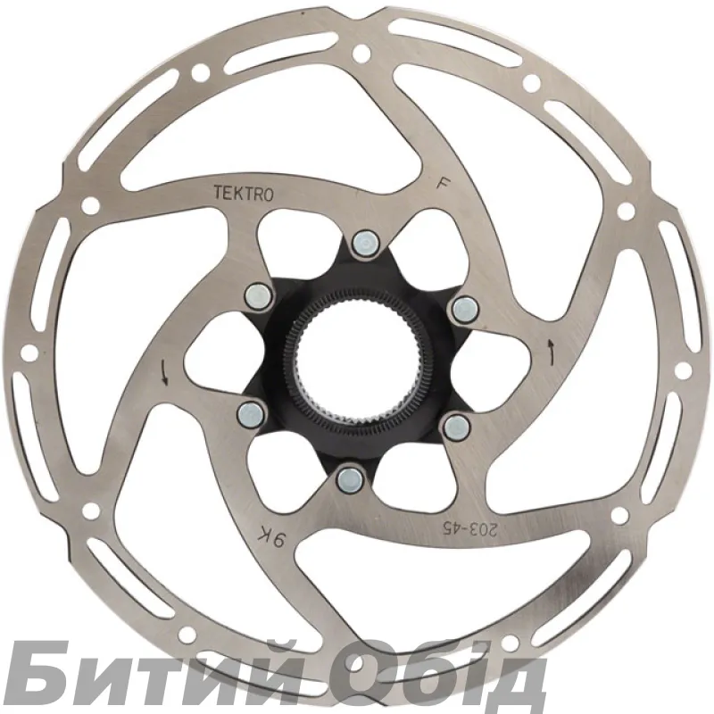 Ротор сталевий Tektro TR203-45. під Center Lock