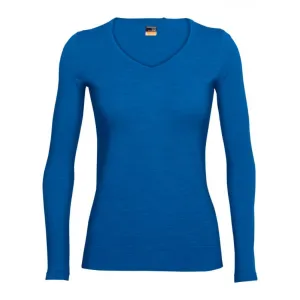 Футболка Icebreaker Oasis LS V WMN pelorus S