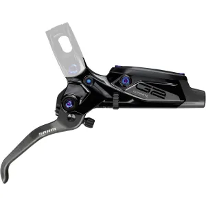 Ручка гальм SRAM LEVER ASSEMBLY - CARBON LEVER (ASSEMBLED, NO HOSE, INCLUDES BARB & OLIVE) GLOSS BLACK RAINBOW ANO- G2 ULT (A2)