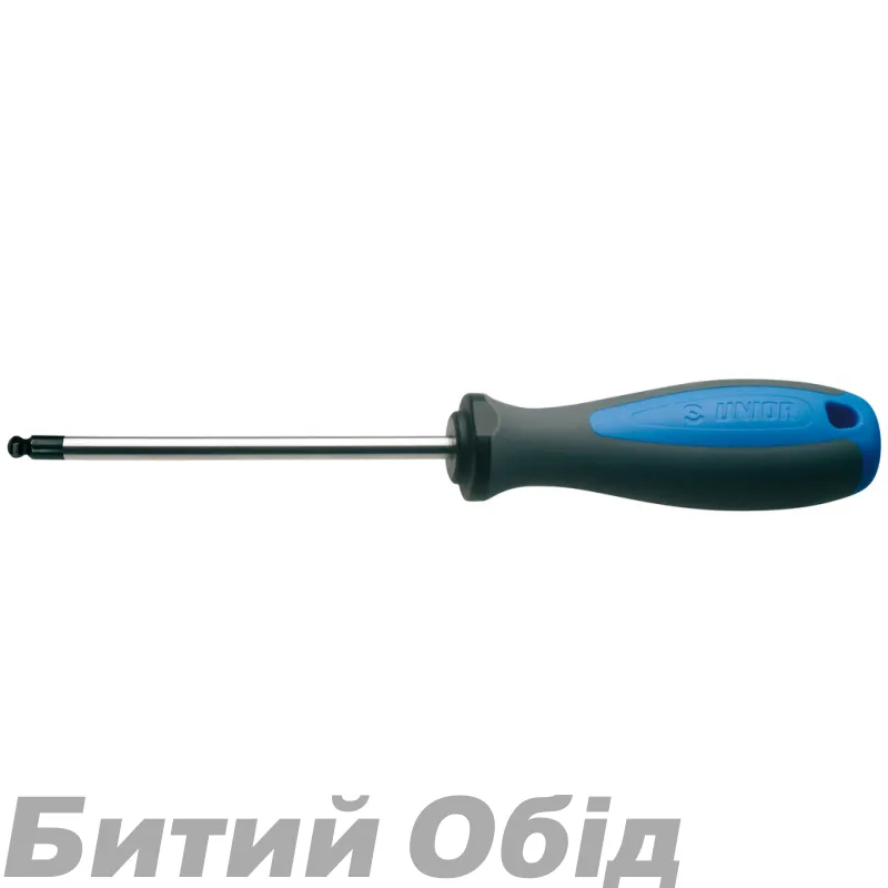Отвёртка шестигранник с закруглённым жалом Unior 2