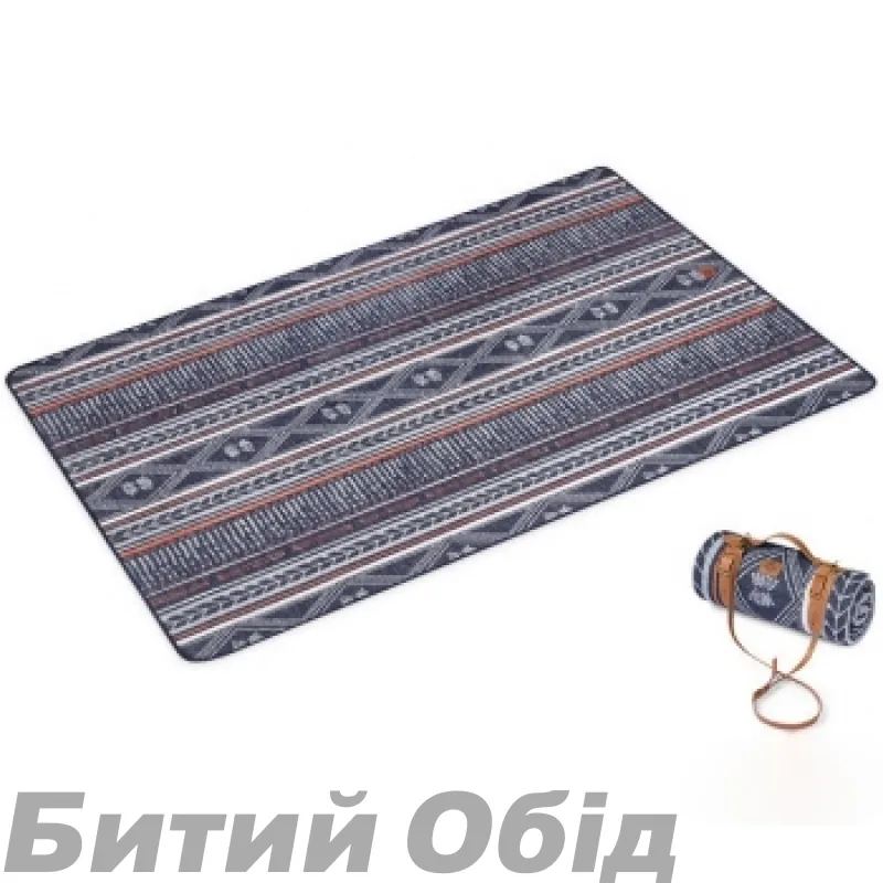 Ковдра із застібкою Naturehike NH21PS006, поліестр/вовна, синій
