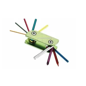 Ключ склад Fouriers ST003 2/2.5/3/4/5/6мм/Т25/отв.PH2/плоск сталь сталь 6150/алю 145г зел