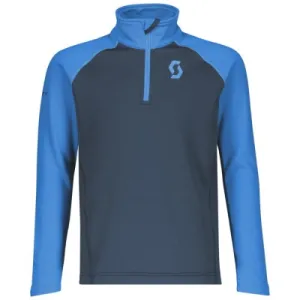 Кофта подростковая SCOTT JR 1/2 ZIP DEFINED LIGHT skydive blue/dark blue 