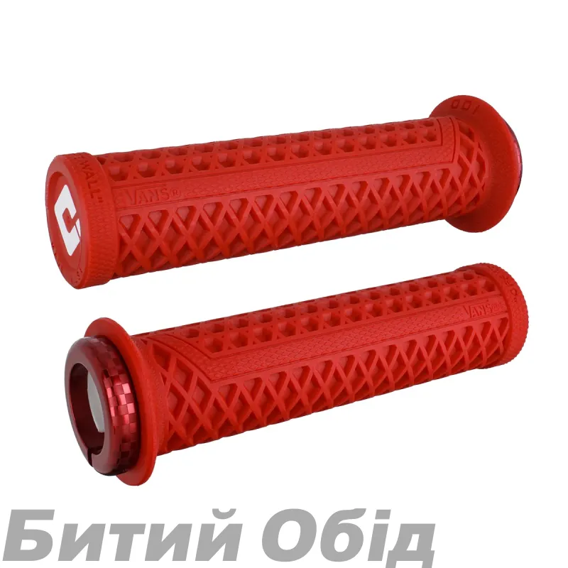 Грипсы ODI Vans v2.1 Lock-On MTB Closed End 135mm Red Checker